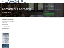 Tablet Screenshot of law24.pl